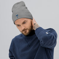 Blue Beast Embroidered Beanie