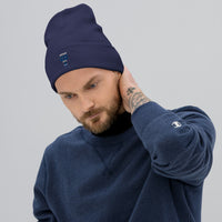 Blue Beast Embroidered Beanie